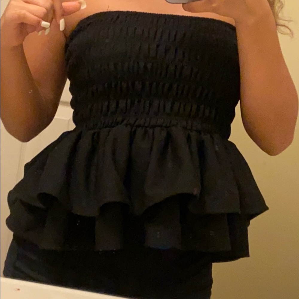 ruffle tube top